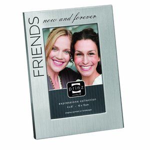 Prinz Silvertone "Friends, now and forever" 4x6 Photo Frame, NiB A Perfect Gift